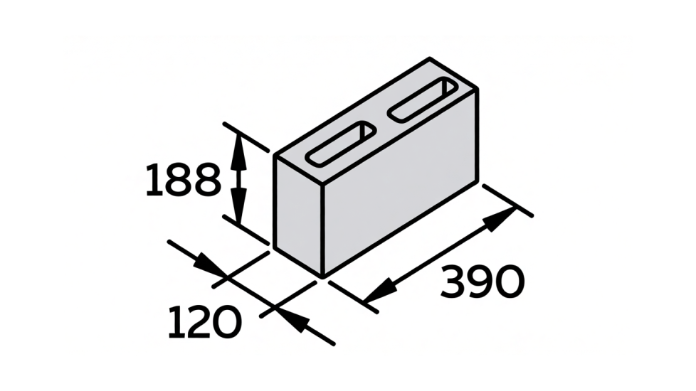 Камень перегородочный - размеры